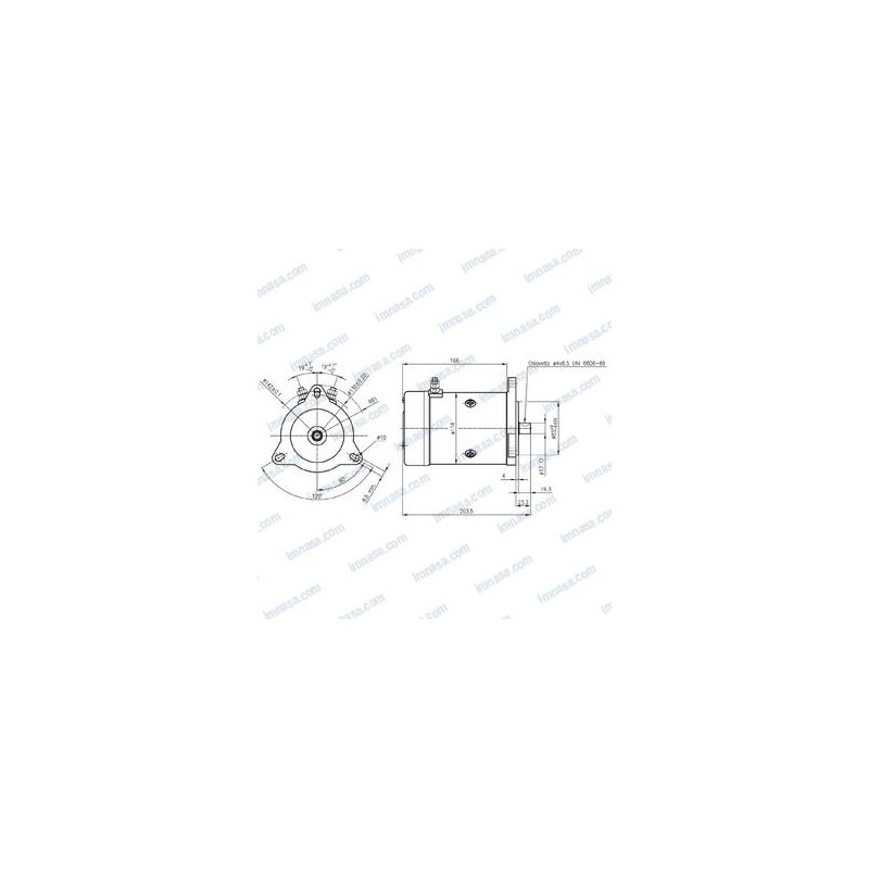 MOTOR MOLINETE CAPSTAN/TIGRES 12v, 1200w