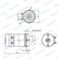 Cima - MOTOR MOL.12v 700w 2 TERM. p/CAJA 4 Ter....