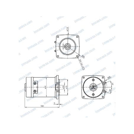 MOTOR MOLINETE 12v 1000w, PROJECT X2, 3T