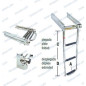 ESCALERA INOX AJUST. c/CIERRE, 3p, 254mm