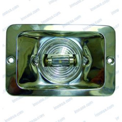 LUZ ALCANCE RECTANGULAR, EMPOTRADA, INOX, 12v, LED