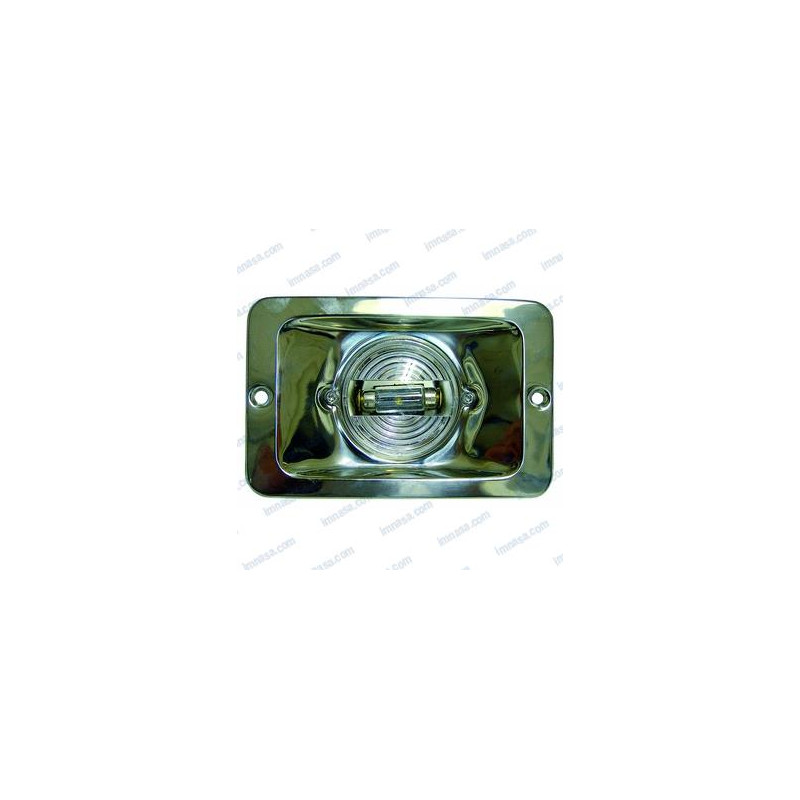 LUZ ALCANCE RECTANG.EMPOTRADA, INOX, 12v, LED