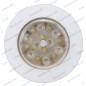 PLAFON REDONDO, BLANCO, 12v, 16 LEDS, DIAM.100mm