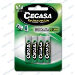 Cegasa - PILAS AAA RECARGABLES 1,5v, BLISTER