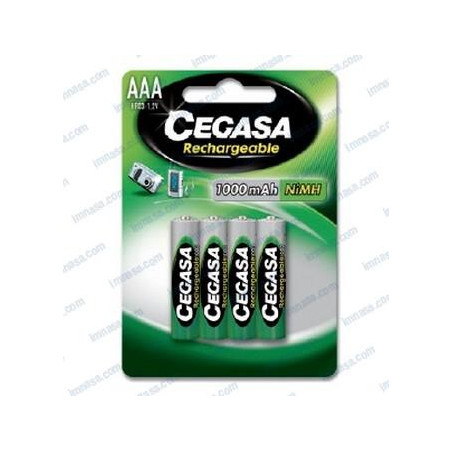 PILAS AAA RECARGABLES 1,5v, BLISTER