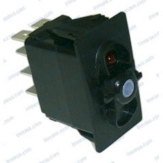 Carling Switch - PULSADOR BASC.ON/OFF/ON, 12v VERDE UNIP.CC