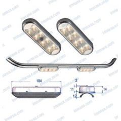 LUZ PLANA TECHO 12-24V IP65 C/INT