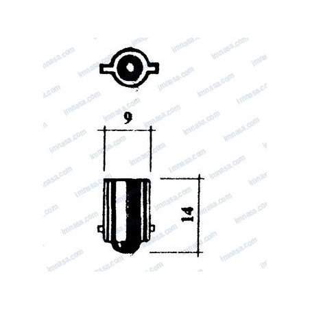 BOMBILLA BA9s, 12v, 5w...