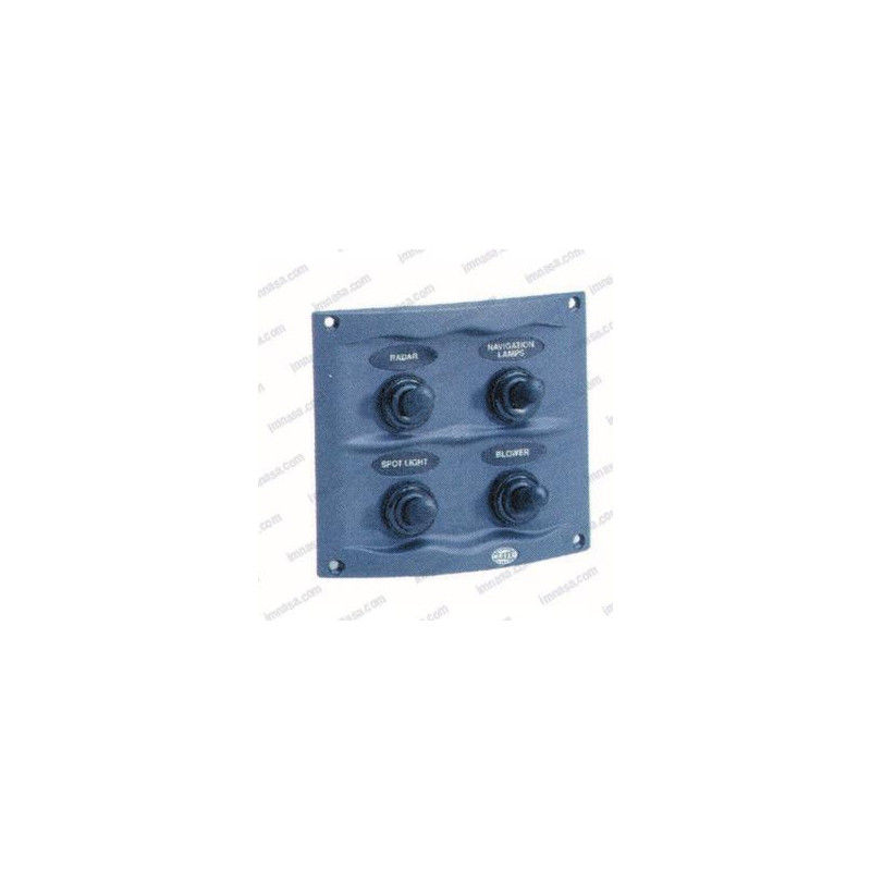 PANEL 6 INTERRU.HELLA, Bco. 12v 20A, 95 x 107mm...