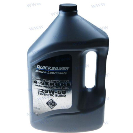 Quicksilver - ACEITE QUICKSILVER, SINTETICO VERADO 4-6 CILINDROS, 25w50, 4L (CANON ACEITE INCLUIDO)