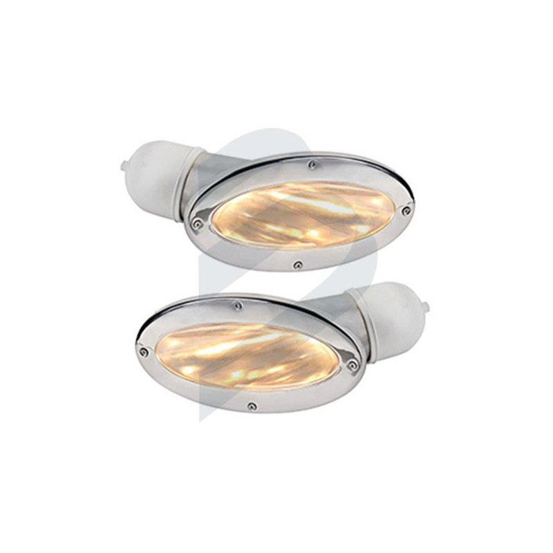 LUCES PROA 12v, 35w, INOX (PAR)