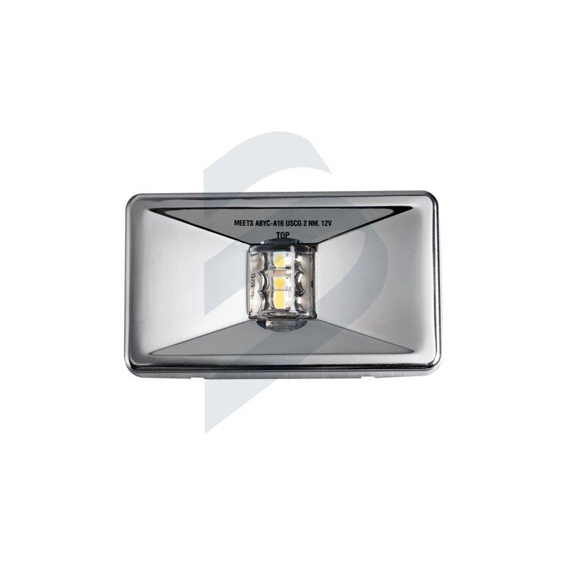 LUZ NAVEGACION ALCANCE RECTANGULAR INOX