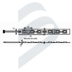 CINTA LED WP IP65, 3EN1 SMD5050, 60UM-BF 6000K 12v p/m...EXP