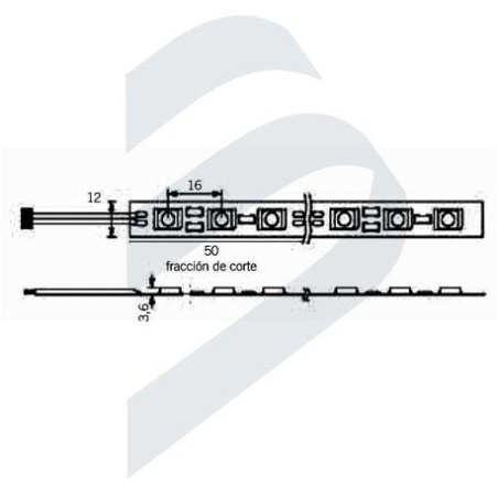 CINTA LED WP IP65, 3EN1 SMD5050, 60UM-BF 6000K 12v p/m...EXP