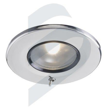 PLAFON TYRESO, LED, EMPOTRABLE, 12-24v, 70mm, SIN INTERRUPTOR, LACADO BLANCO