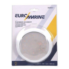 PLAFON LUZ BLANCO LED, SENSITIVE, EURO MARINE