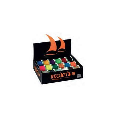 Regatta - CABO ROLLITO 3mm, COLORES SURTIDOS FLUOR LISO