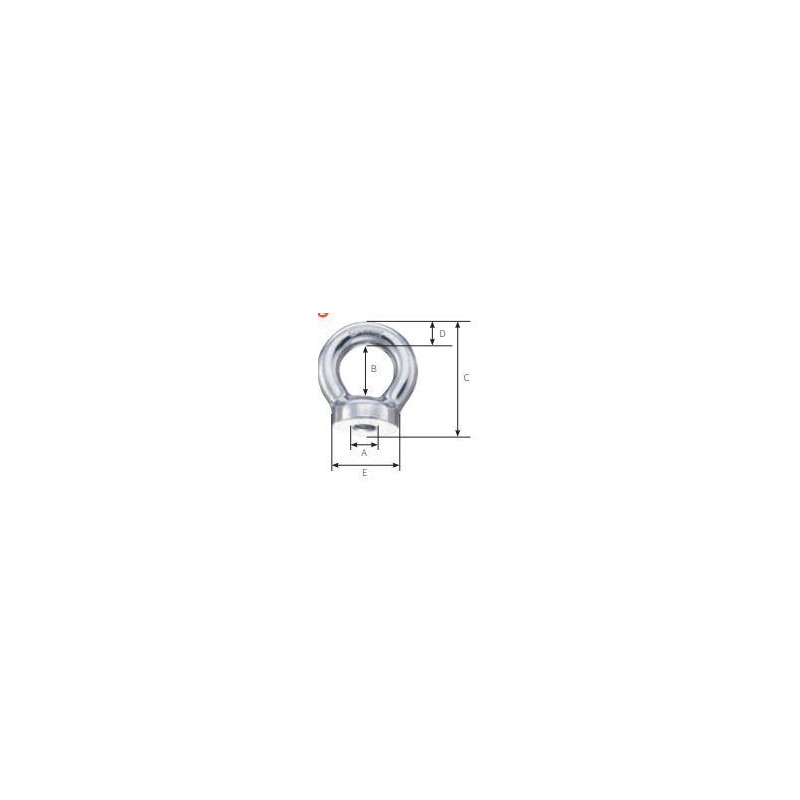 TUERCA c/OJO WICHARD 8 x 125mm