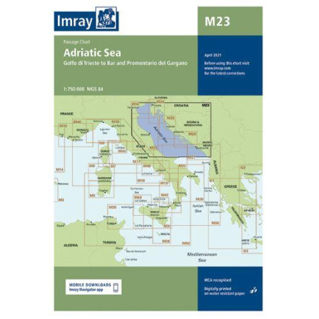 Imray - CARTA IMRAY, M23, MAR ADRIATICO