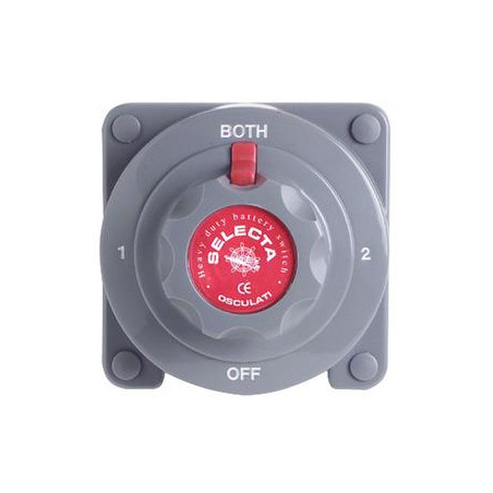 DESCONECTADOR BATERIA OSCULATI, SELECTA, 12-24v, 175A CONTINUOS, OFF-1-2-BOTH