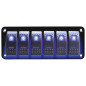 PANEL 6 INTERRUPTORES c/LED AZUL, 12-24v