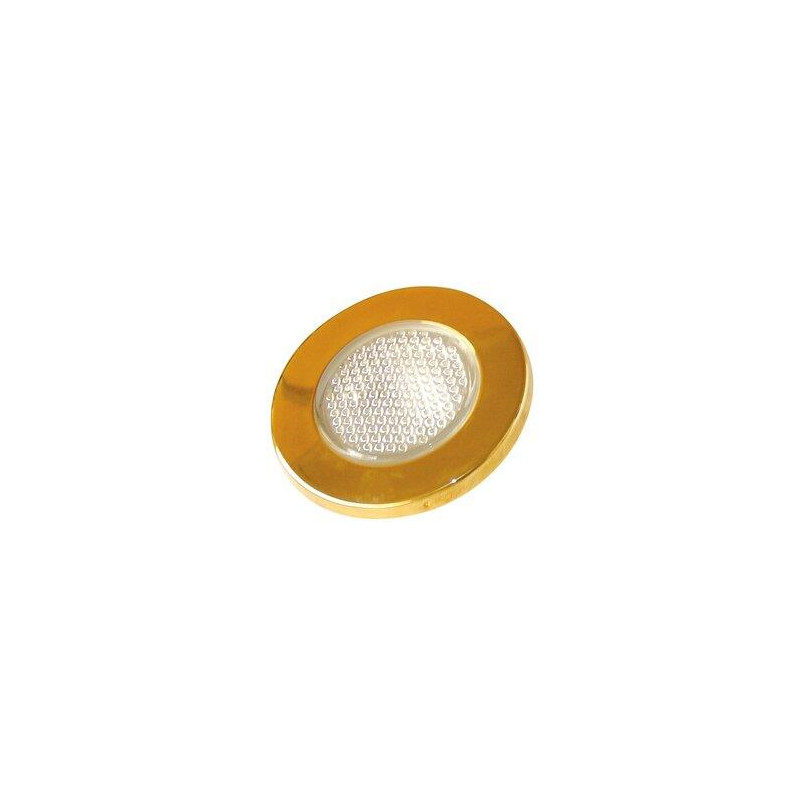 PLAFON LUZ INTERIOR DORADA 82mm EXT.