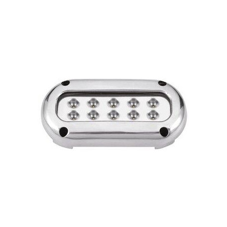 LUZ SUM.INOX 10LEDS AZUL 10-30V IP68 SUP