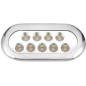 LUZ SUMERG.INOX 9 LEDS 4 COLORES 10-30V IP70