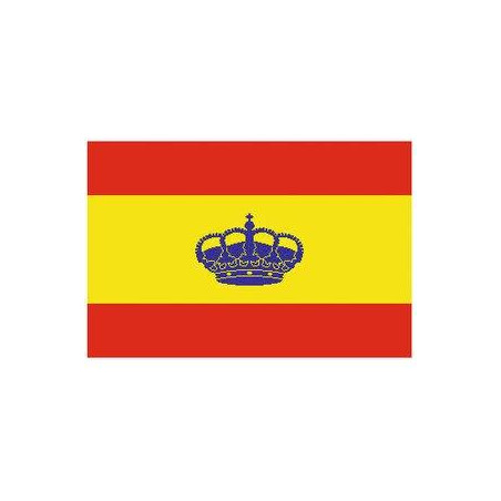 BANDERA ESPAÑA ADHESIVO, c/CORONA 210 x 140mm