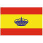 BANDERA ESPAÑA ADHESIVO, c/CORONA 210 x 140mm