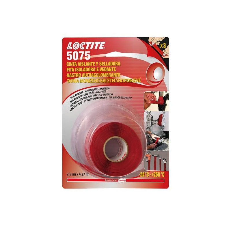 CINTA LOCTITE SUPER WRAP ROJA, 5075