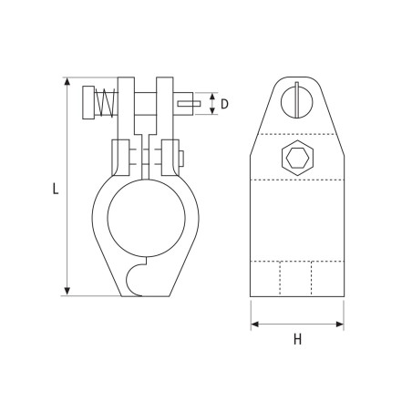 ABRAZADERA BISAGRA INOX 20mm