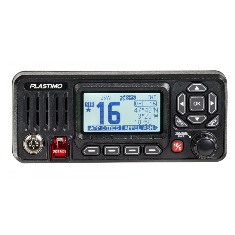 VHF FIJO PLASTIMO, FX-500 c/DSC y GPS