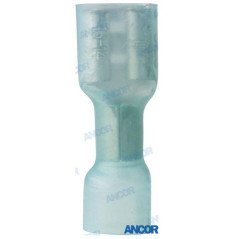 Ancor - TERMINALES FASTON 3-5mm2, c/TERMORETRACTIL, AZULES, BLISTER (25u)