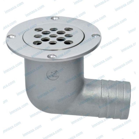 DESAGUE CODO 38mm, 95º, INOX 316