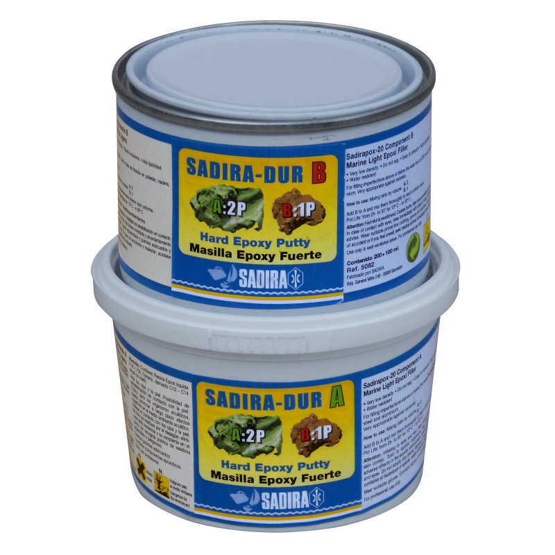 MASILLA EPOXY FUERTE, SADIRA, 300gm + 150gm