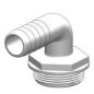 ENTRONQUE MACHO, 1-1/2", 25mm, BSP, BLANCO, 90º, TRUDESIGN