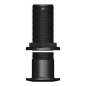 PASACASCOS  LARGO, 140mm, 1-1/2", BSP, NEGRO, TRUDESIGN