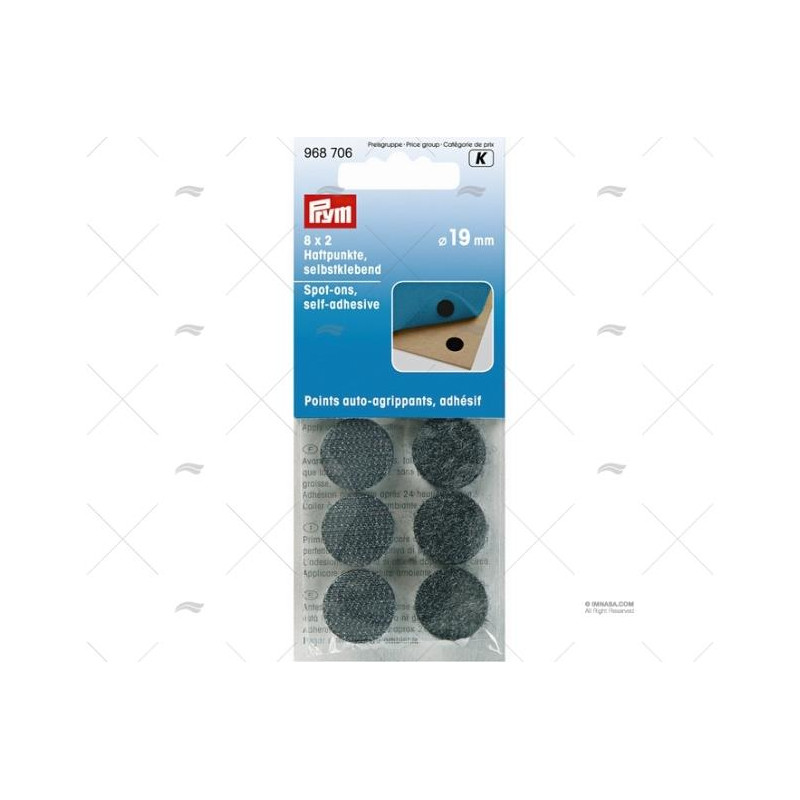 VELCRO PUNTOS ADHERENTES, BLANCOS, BLISTER