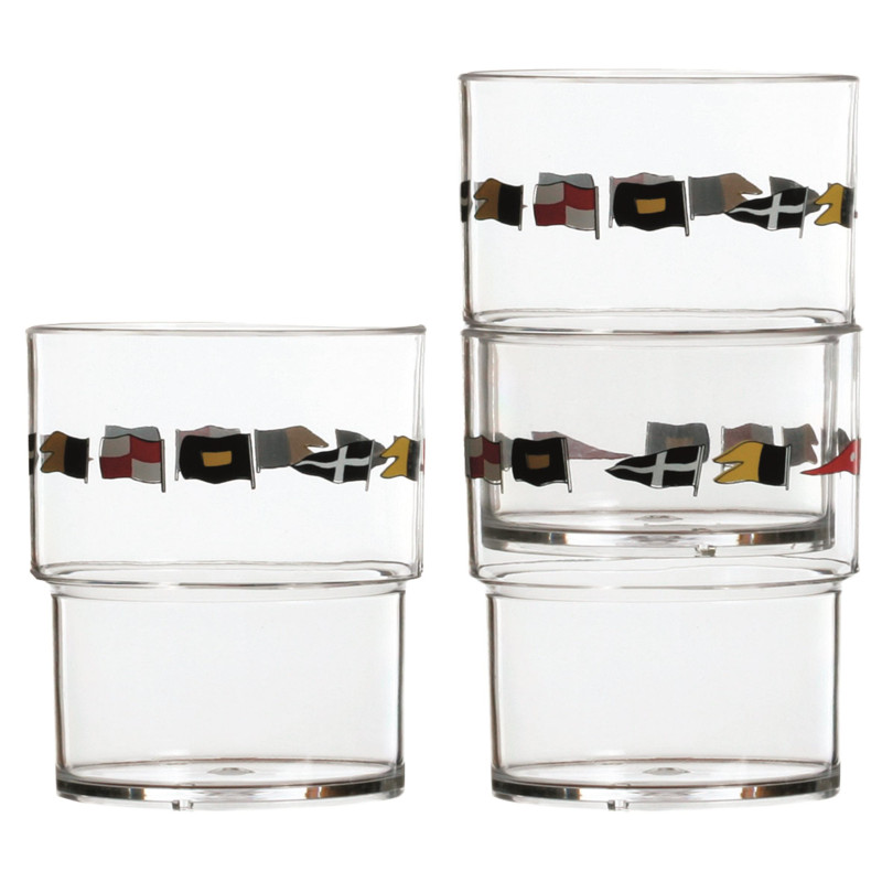 VASOS APILABLES REGATA (SET DE 12)