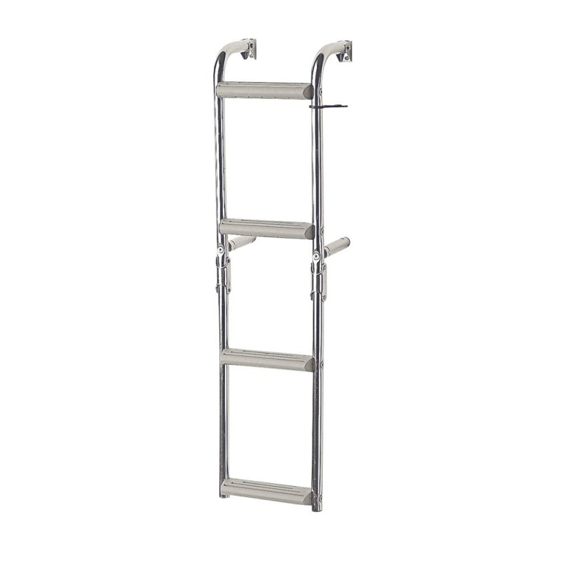 ESCALERA PLEGABLE INOX 316, 2 + 2 Peldaños, 90