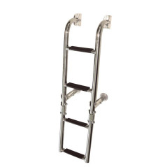 ESCALERA PLEGABLE 2+2 PELDAÑOS, INOX, 165 x 565mm