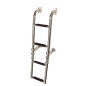 ESCALERA PLEGABLE 2+2 PELDAÑOS, INOX, 165 x 565mm