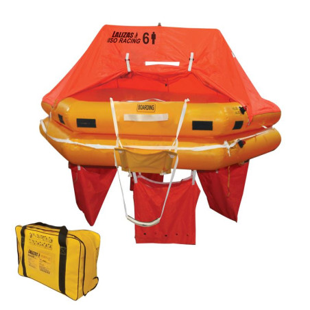 BALSA SALVAVIDAS LALIZAS, ISO, RACING, LIFERAFT 24h, BOLSA, 4 PERSONAS