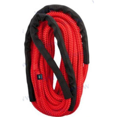 Poly Ropes - CABO AMARRE c/PROTECTOR, POLYROPES, STORM X ROJO-NEGRO, 12mm x 6m