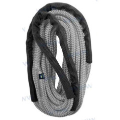 Poly Ropes - CABO AMARRE c/PROTECTOR, POLYROPES, STORM X SILVER-NEGRO, 12mm x 06m