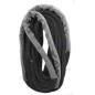 CABO AMARRE ELASTICO STORM, POLIESTER SUPERIOR, NEGRO-GRIS, 12mm x 15m