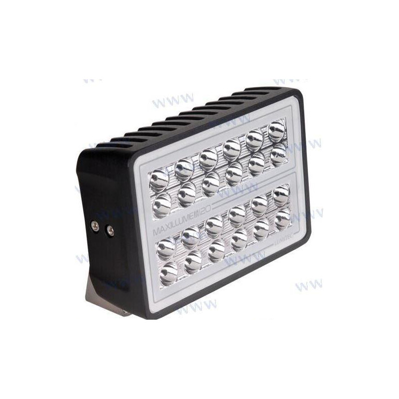 LUZ CUBIERTA MAXILLUME, H120, NEGRO, LUMITEC