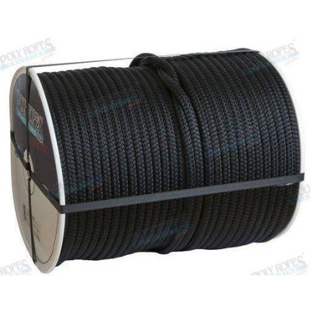 CABO AMARRE TRENZADO POLYROPES, FLEXILINE, NEGRO, 16mm, p/m