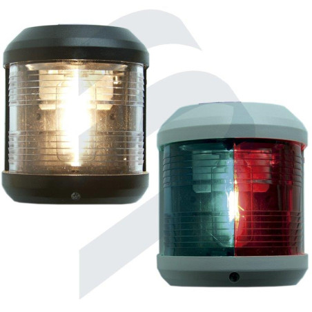 Aqua Signal - LUZ NAVEGACION AQUASIGNAL S-41, ESTRIBOR, CARCASA NEGRA (93210301)...